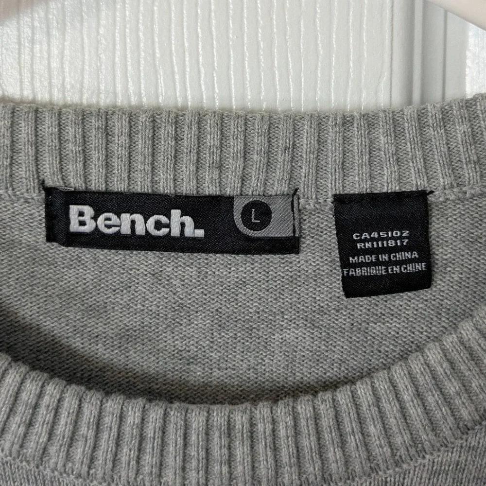 Bench. 100% Cotton Pullover‎ Colorblock Knit Casual Comfy Men's Sweater Size L